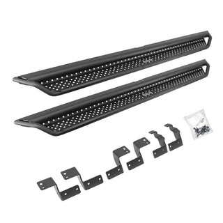 Go Rhino D14425T - Dominator Xtreme D1 SideSteps With Mounting Bracket Kit - Textured Black