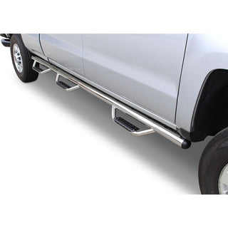 Dominator D3 1-Piece Wheel-to-Wheel Side Steps with Brackets Kit - Stainless