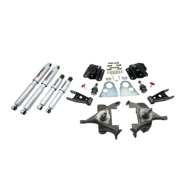 BELLTECH 813SP LOWERING KITS  Front And Rear Complete Kit W/ Street Performance Shocks 1994-1999 Dodge Ram 1500 (Std Cab V8 Auto Trans Only) 2 in. F/4 in. R drop W/ Street Performance Shocks