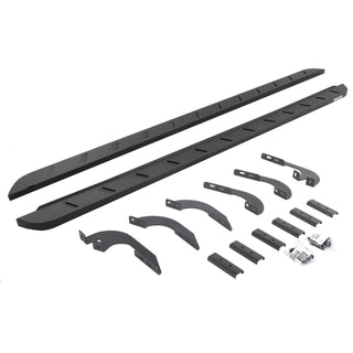 Go Rhino 63442987SPC - RB10 Slim Line Running Boards With Mounting Brackets - Textured Black