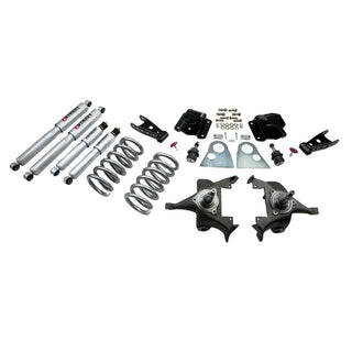 BELLTECH 815SP LOWERING KITS  Front And Rear Complete Kit W/ Street Performance Shocks 1994-1999 Dodge Ram 1500 (Std Cab V8 Auto Trans Only) 3 in. F/4 in. R drop W/ Street Performance Shocks