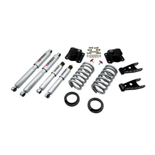 BELLTECH 814SP LOWERING KITS  Front And Rear Complete Kit W/ Street Performance Shocks 1994-1999 Dodge Ram 1500 (Std Cab V8 Auto Trans Only) 2 in. or 3 in. F/4 in. R drop W/ Street Performance Shocks