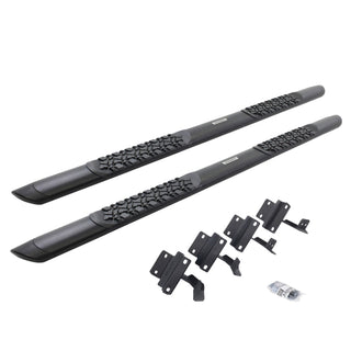 Go Rhino V3417780T - V3 Series Aluminum Side Steps with Mounting Brackets - Textured Black