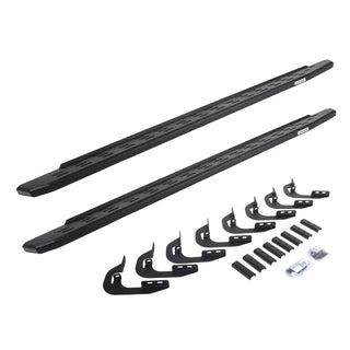 Go Rhino 69604787T - RB30 Running Boards With Mounting Bracket Kit - Protective Bedliner Coating