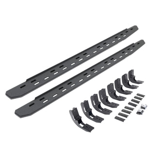 Go Rhino 69604880ST - RB30 Slime Line Running Boards With Mounting Bracket Kit - Protective Bedliner Coating