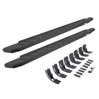 Go Rhino 69604880T - RB30 Running Boards With Mounting Bracket Kit - Protective Bedliner Coating