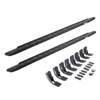 Go Rhino 69604887T - RB30 Running Boards With Mounting Bracket Kit - Protective Bedliner Coating