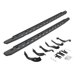 Go Rhino 69605187ST - RB30 Slim Line Running Boards With Mounting Bracket Kit - Protective Bedliner Coating