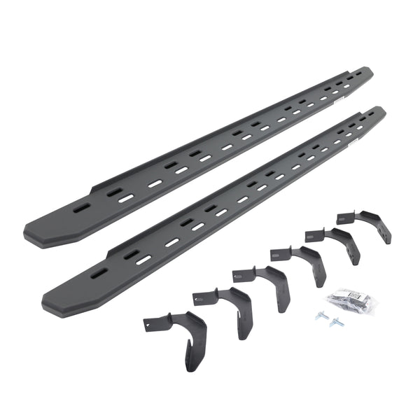 Go Rhino 69612680SPC - RB30 Slim Line Running Boards With Mounting Bracket Kit - Textured Black