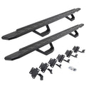 Go Rhino 6961508720T - RB30 Running Boards With Mounting Brackets & 2 Pairs Of Drops Steps Kit - Protective Bedliner Coating