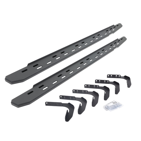 Go Rhino 69617680SPC - RB30 Slim Line Running Boards With Mounting Bracket Kit - Textured Black