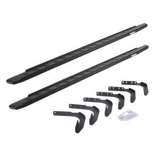 Go Rhino 69618087T - RB30 Running Boards With Mounting Bracket Kit - Protective Bedliner Coating