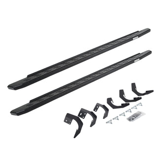 Go Rhino 69620687T - RB30 Running Boards With Mounting Bracket Kit - Protective Bedliner Coating