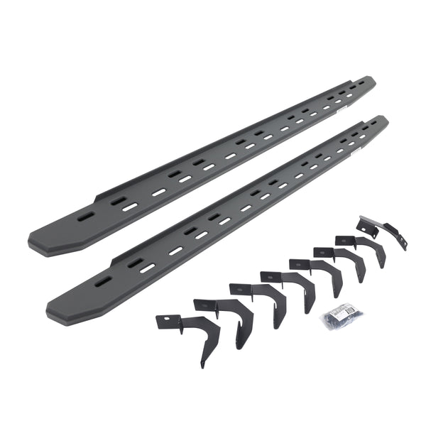 Go Rhino 69623580SPC - RB30 Slim Line Running Boards With Mounting Bracket Kit - Textured Black