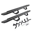 Go Rhino 6962998020PC - RB30 Running Boards With Mounting Brackets & 2 Pairs Of Drops Steps Kit - Textured Black