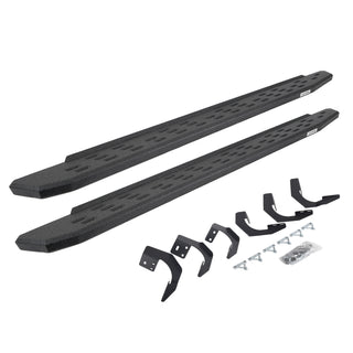 Go Rhino 69629980T - RB30 Running Boards With Mounting Bracket Kit - Protective Bedliner Coating