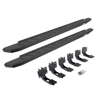 Go Rhino 69630680T - RB30 Running Boards With Mounting Bracket Kit - Protective Bedliner Coating