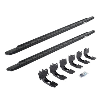 Go Rhino 69630687T - RB30 Running Boards With Mounting Bracket Kit - Protective Bedliner Coating