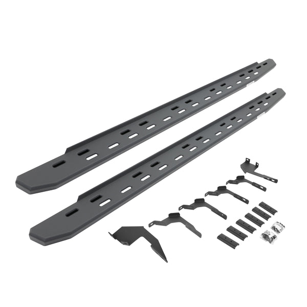 Go Rhino 69636880SPC - RB30 Slim Line Running Boards With Mounting Bracket Kit - Textured Black