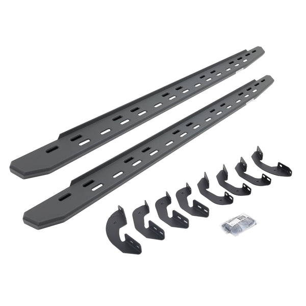 Go Rhino 69641580SPC - RB30 Slim Line Running Boards With Mounting Bracket Kit - Textured Black