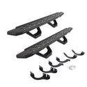 Go Rhino 6964256820PC - RB30 Running Boards With Mounting Brackets & 2 Pairs Of Drops Steps Kit - Textured Black