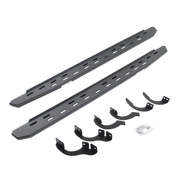 Go Rhino 69642568SPC - RB30 Slim Line Running Boards With Mounting Bracket Kit - Textured Black