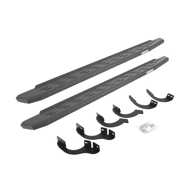 Go Rhino 69642568T - RB30 Running Boards With Mounting Bracket Kit - Protective Bedliner Coating