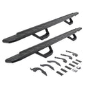 Go Rhino 6964298720T - RB30 Running Boards With Mounting Brackets & 2 Pairs Of Drops Steps Kit - Protective Bedliner Coating