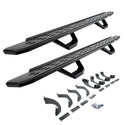 Go Rhino 6964368720PC - RB30 Running Boards With Mounting Brackets & 2 Pairs Of Drops Steps Kit - Textured Black