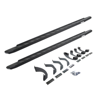 Go Rhino 69643687T - RB30 Running Boards With Mounting Bracket Kit - Protective Bedliner Coating