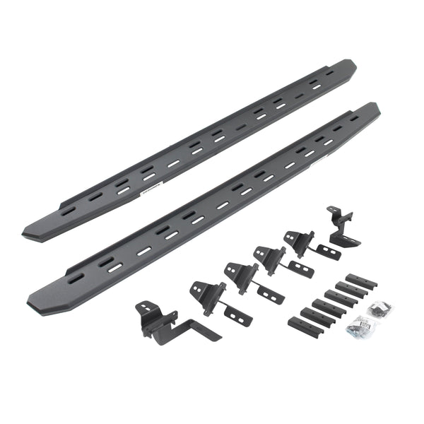 Go Rhino 69650568SPC - RB30 Slim Line Running Boards With Mounting Bracket Kit - Textured Black