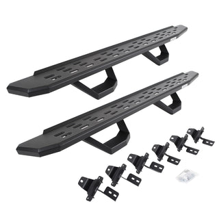 Go Rhino 6965067320PC - RB30 Running Boards With Mounting Brackets & 2 Pairs Of Drops Stepst Kit - Textured Black