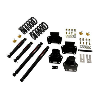 BELLTECH 802ND LOWERING KITS  Front And Rear Complete Kit W/ Nitro Drop 2 Shocks 1997-2004 Dodge Dakota (V6 only) 2 in. F/4 in. R drop W/ Nitro Drop II Shocks