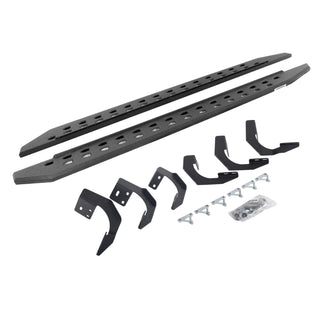 Go Rhino 69429980ST - RB20 Slim Line Running Boards With Mounting Brackets - Protective Bedliner Coating