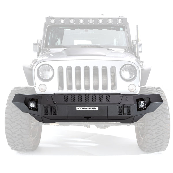 Go Rhino 230116T - Trailline Front Straight Bumper - Textured Black