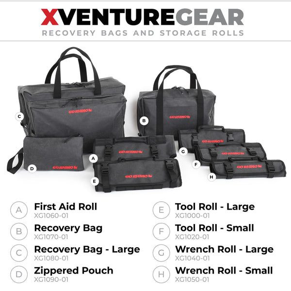 Go Rhino XG1050-01 - Xventure Gear - Wrench Roll - Small - Textured Black
