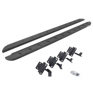 Go Rhino 63417780ST - RB10 Slim Line Running Boards With Mounting Brackets - Protective Bedliner Coating