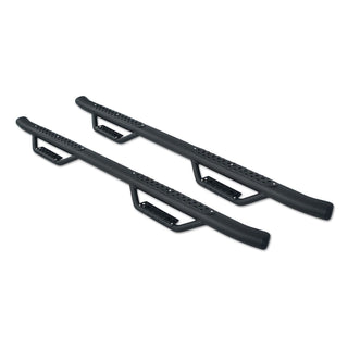 Dominator D4 Cab-Length Side Steps w Mounting Brackets Kit - Textured Black