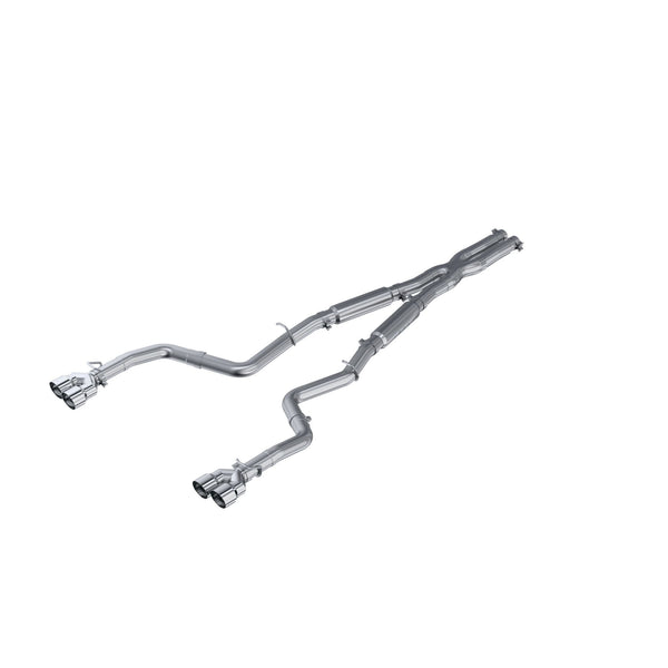 MBRP Exhaust 3in. Cat Back; Dual Rear; Quad Tips