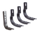 Go Rhino 6840406 - OE Xtreme Wheel To Wheel Side Steps - Mounting Brackets Only - Black Powder Coat