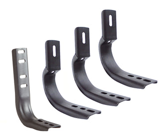 Go Rhino 6840496 - OE Xtreme Wheel To Wheel Side Steps - Mounting Brackets Only - Black Powder Coat
