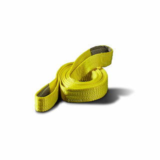 2 Inch Width x 8 Foot Length 14400 Pound Breaking Strength Yellow Nylon Webbing