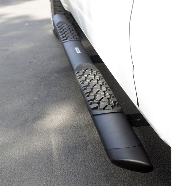 Go Rhino V3451687T - V3 Series Aluminum Side Steps with Mounting Brackets - Textured Black