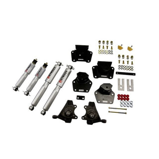 BELLTECH 804SP LOWERING KITS  Front And Rear Complete Kit W/ Street Performance Shocks 1991-1996 Dodge Dakota (Std Cab V8) 2 in. F/4 in. R drop W/ Street Performance Shocks