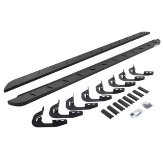 Go Rhino 63405880SPC - RB10 Slim Line Running Boards With Mounting Brackets - Textured Black