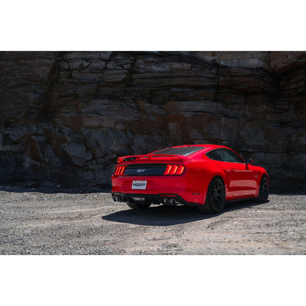 MBRP Exhaust 3in. Cat Back; with Quad 4in. Dual Wall Tips; Street Version; Black Coated