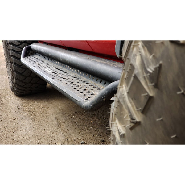 Go Rhino D14416T - Dominator Xtreme D1 SideSteps With Mounting Bracket Kit - Textured Black