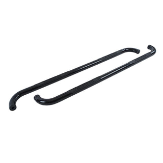 4000 Series Side Steps with Mounting Brackets Kit - Black Powder Coat