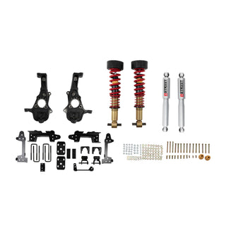 BELLTECH 1040SPC PERF COILOVER KIT Complete Kit Inc. Height Adjustable Front Coilovers 2019-2021 GM Silverado/Sierra 1500 2WD (All Cabs) Short Bed