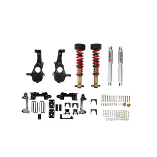 BELLTECH 1041SPC PERF COILOVER KIT Complete Kit Inc. Height Adjustable Front Coilovers 2019-2021 GM Silverado/Sierra 1500 4WD (All Cabs) Short Bed